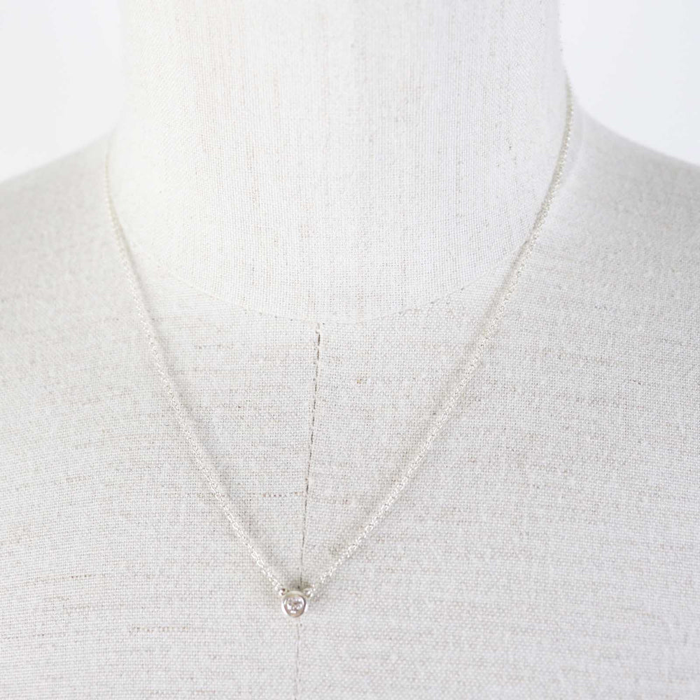 TIFFANY&Co. Necklace Main: AG925, Part: Diamond Silver By the yard Women Used Authentic