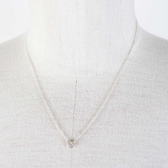 TIFFANY&Co. Necklace Main: AG925, Part: Diamond Silver By the yard Women Used Authentic