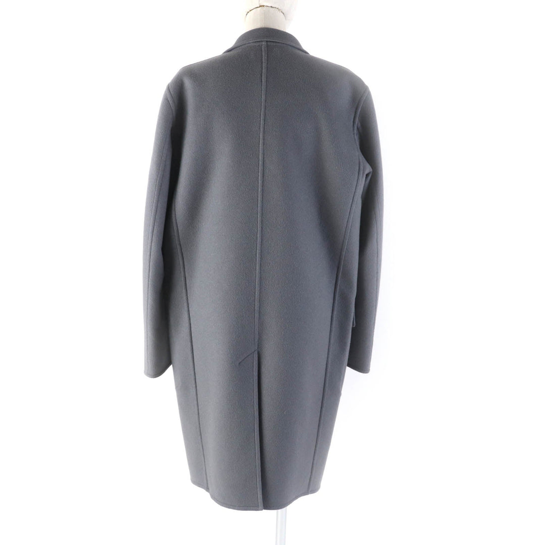 CELINE coat 2 8W38/6700 Outer: 100% cashmere, Lining: 100% viscose (rayon) gray Women 38 Used Authentic