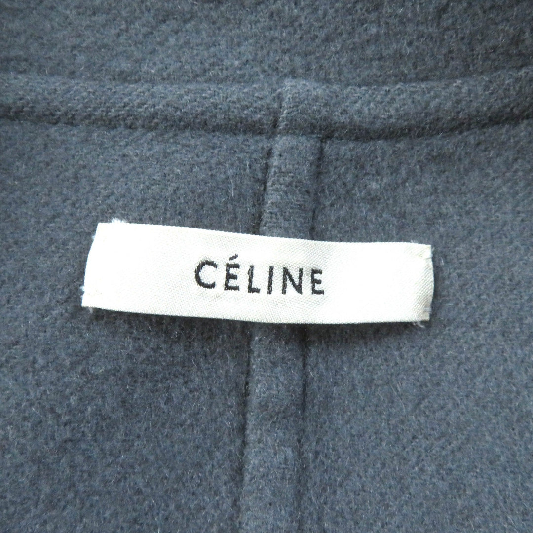 CELINE coat 2 8W38/6700 Outer: 100% cashmere, Lining: 100% viscose (rayon) gray Women 38 Used Authentic