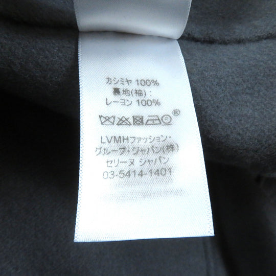 CELINE coat 2 8W38/6700 Outer: 100% cashmere, Lining: 100% viscose (rayon) gray Women 38 Used Authentic