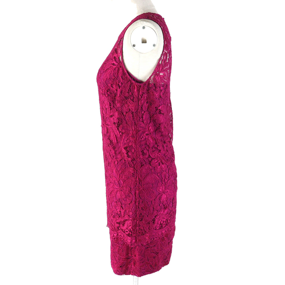 DOLCE&GABBANA setup Outer: 75% cotton, Outer: 25% polyamide, Lining: 96% silk, Lining: 4% elastane Red purple Women 42 Used Authentic