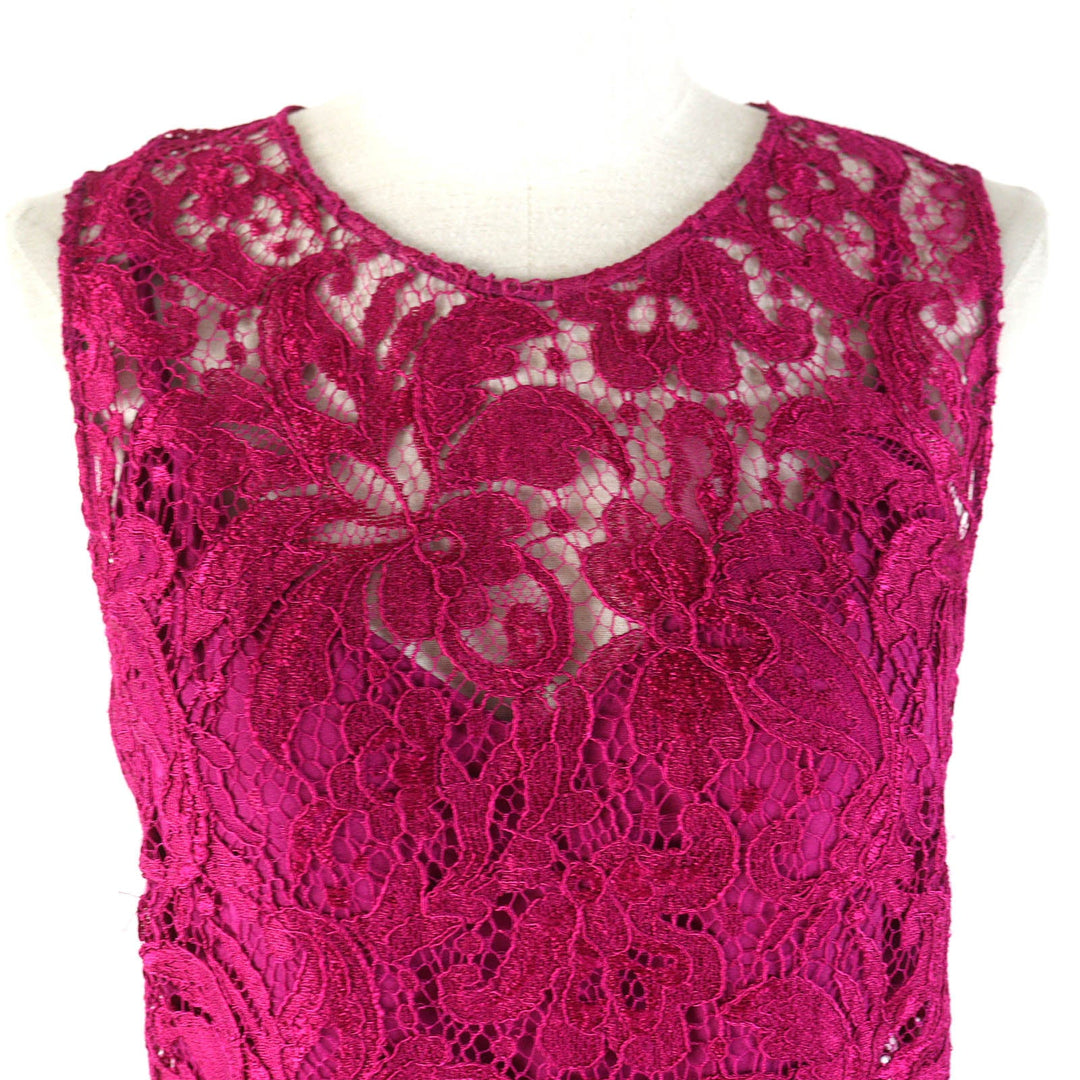 DOLCE&GABBANA setup Outer: 75% cotton, Outer: 25% polyamide, Lining: 96% silk, Lining: 4% elastane Red purple Women 42 Used Authentic