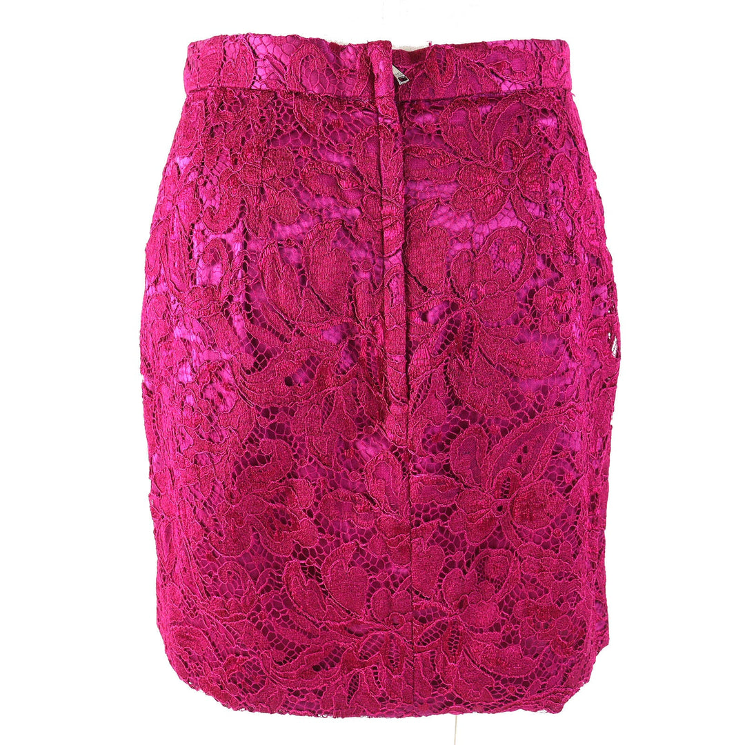 DOLCE&GABBANA setup Outer: 75% cotton, Outer: 25% polyamide, Lining: 96% silk, Lining: 4% elastane Red purple Women 42 Used Authentic