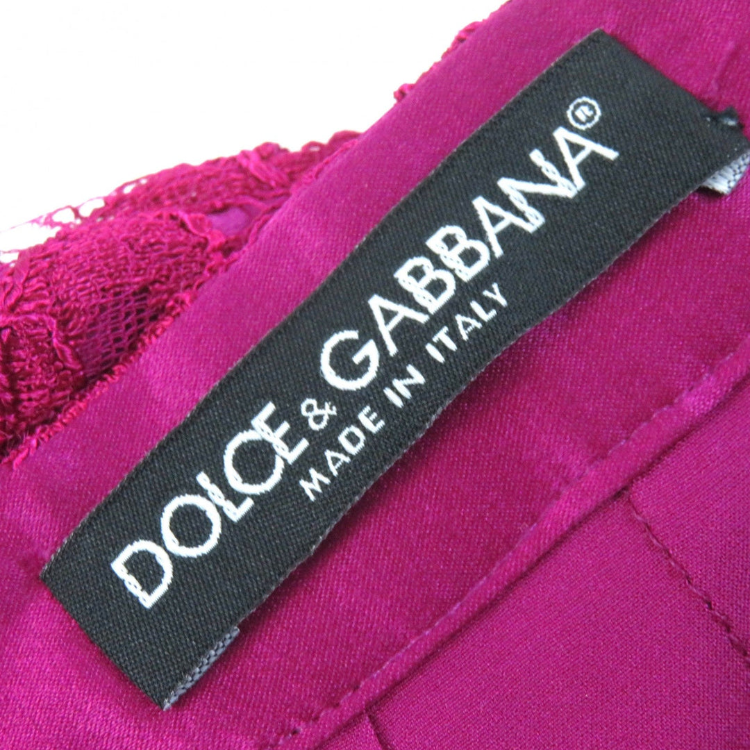 DOLCE&GABBANA setup Outer: 75% cotton, Outer: 25% polyamide, Lining: 96% silk, Lining: 4% elastane Red purple Women 42 Used Authentic
