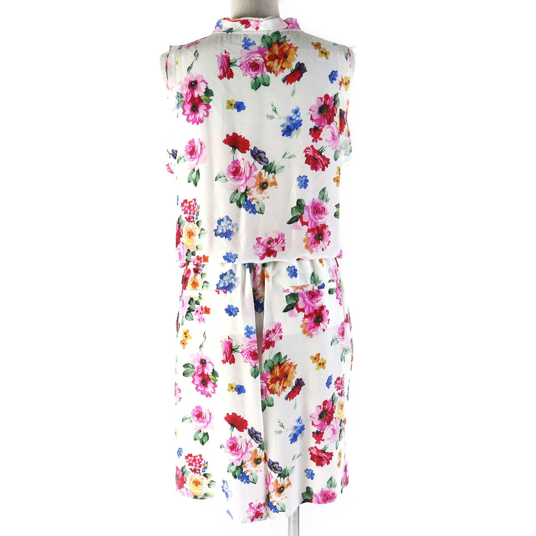 DOLCE&GABBANA Overall Main: 100% silk White multicolor Women 42 Used Authentic