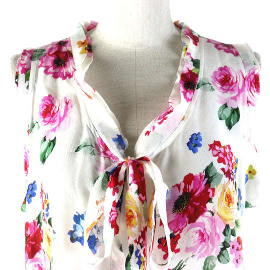 DOLCE&GABBANA Overall Main: 100% silk White multicolor Women 42 Used Authentic