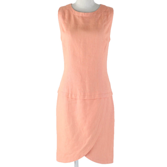 CHANEL ensemble Main: 100% linen, lining: 100% silk Orange Women 36 Used Authentic
