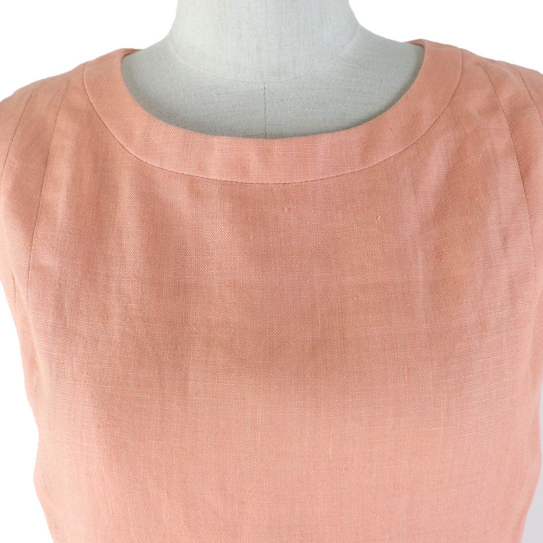 CHANEL ensemble Main: 100% linen, lining: 100% silk Orange Women 36 Used Authentic