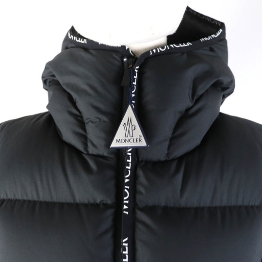 MONCLER Down jacket Main: 100% polyester, Lining: 100% polyester, Part: 100% polyester, Part: 52% nylon, Part: 30% polyester black SITTANG Women zero size Used Authentic