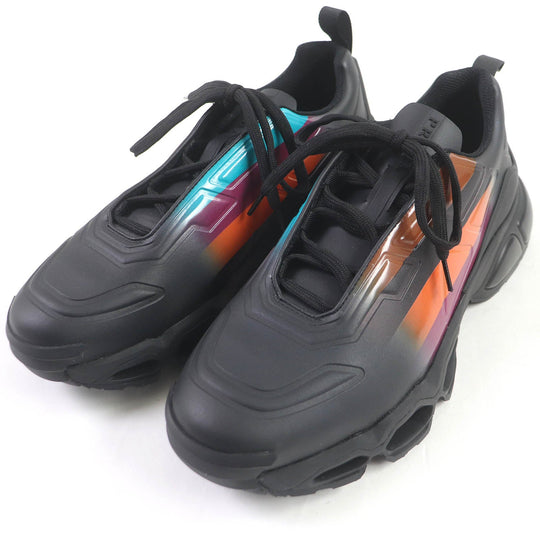 PRADA Low cut sneakers 4E3595 Technical fabric black COLLISION CROSS mens 7 Used Authentic