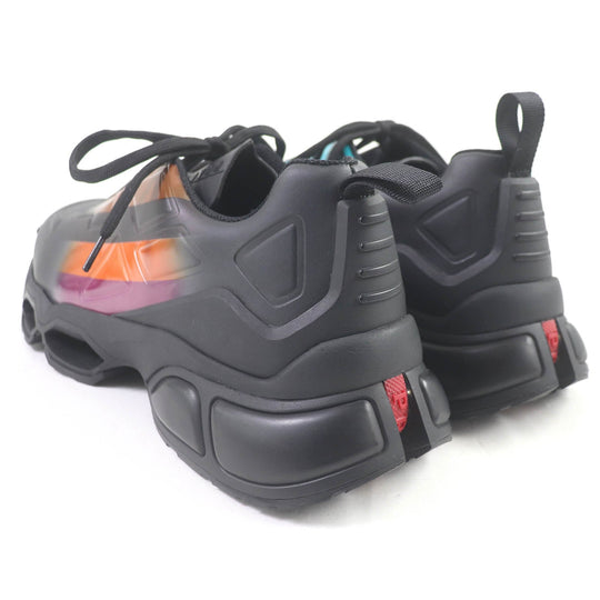 PRADA Low cut sneakers 4E3595 Technical fabric black COLLISION CROSS mens 7 Used Authentic