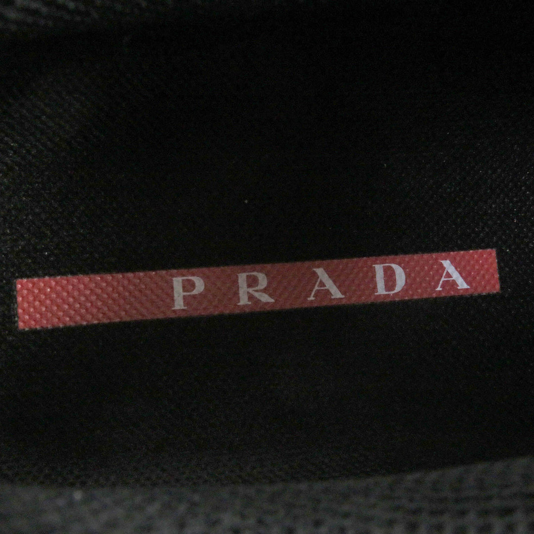 PRADA Low cut sneakers 4E3595 Technical fabric black COLLISION CROSS mens 7 Used Authentic