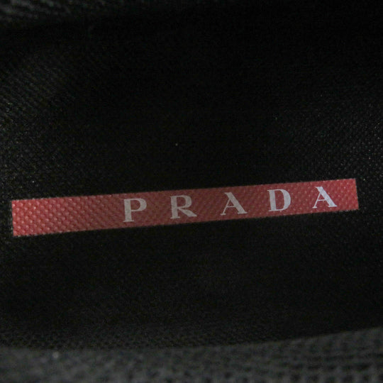 PRADA Low cut sneakers 4E3595 Technical fabric black COLLISION CROSS mens 7 Used Authentic