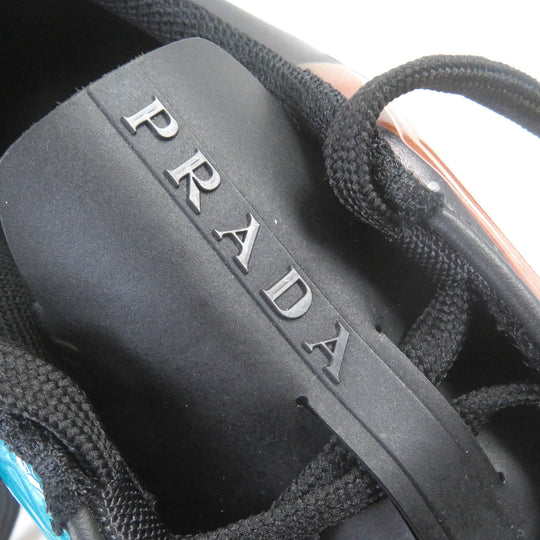 PRADA Low cut sneakers 4E3595 Technical fabric black COLLISION CROSS mens 7 Used Authentic