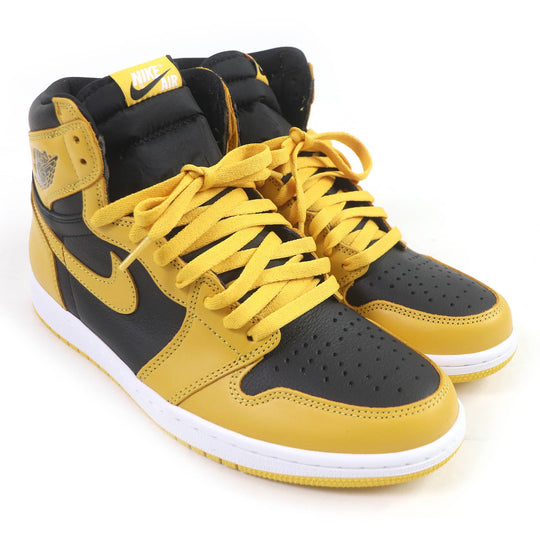 NIKE High cut sneakers 555088-701 Main: Leather Black yellow AIR JORDAN 1 RETRO HIGH OG POLLEN mens 28 Used Authentic
