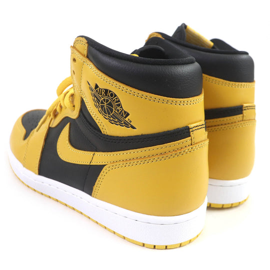 NIKE High cut sneakers 555088-701 Main: Leather Black yellow AIR JORDAN 1 RETRO HIGH OG POLLEN mens 28 Used Authentic