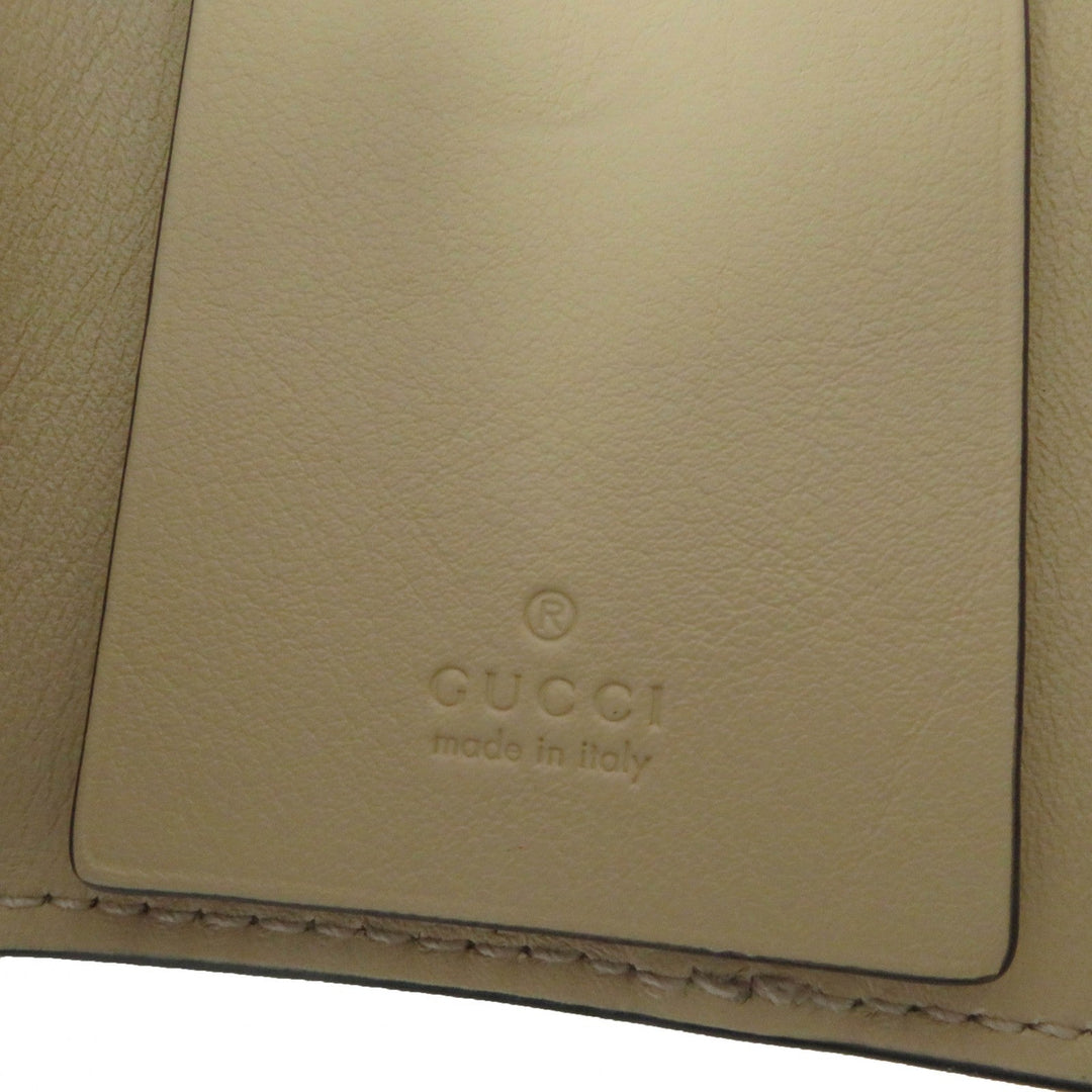 GUCCI Key case Key holder  795649 Main: Leather, Main: GG Supreme Canvas beige Double G Key case Key holder Women Used Authentic