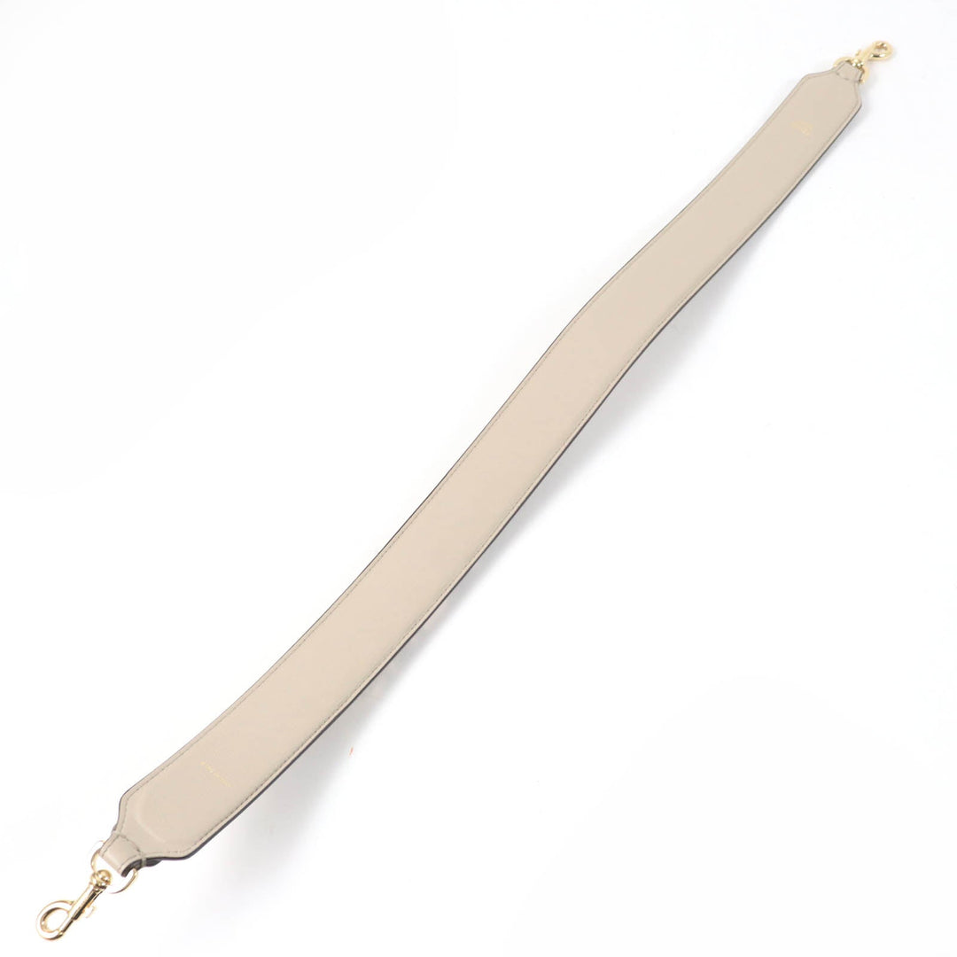 FENDI Shoulder strap Main: Leather beige Women Used Authentic