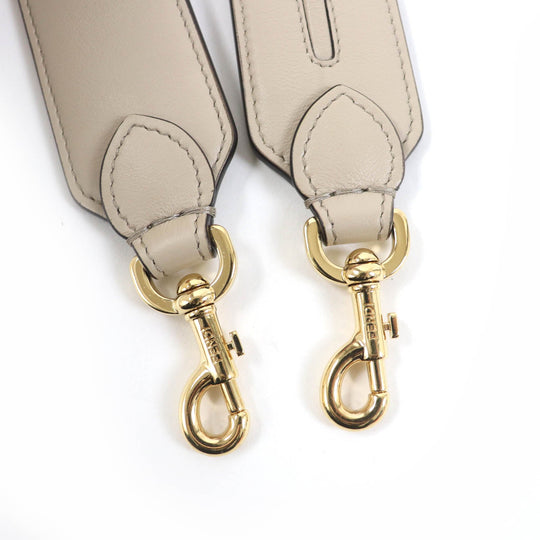 FENDI Shoulder strap Main: Leather beige Women Used Authentic