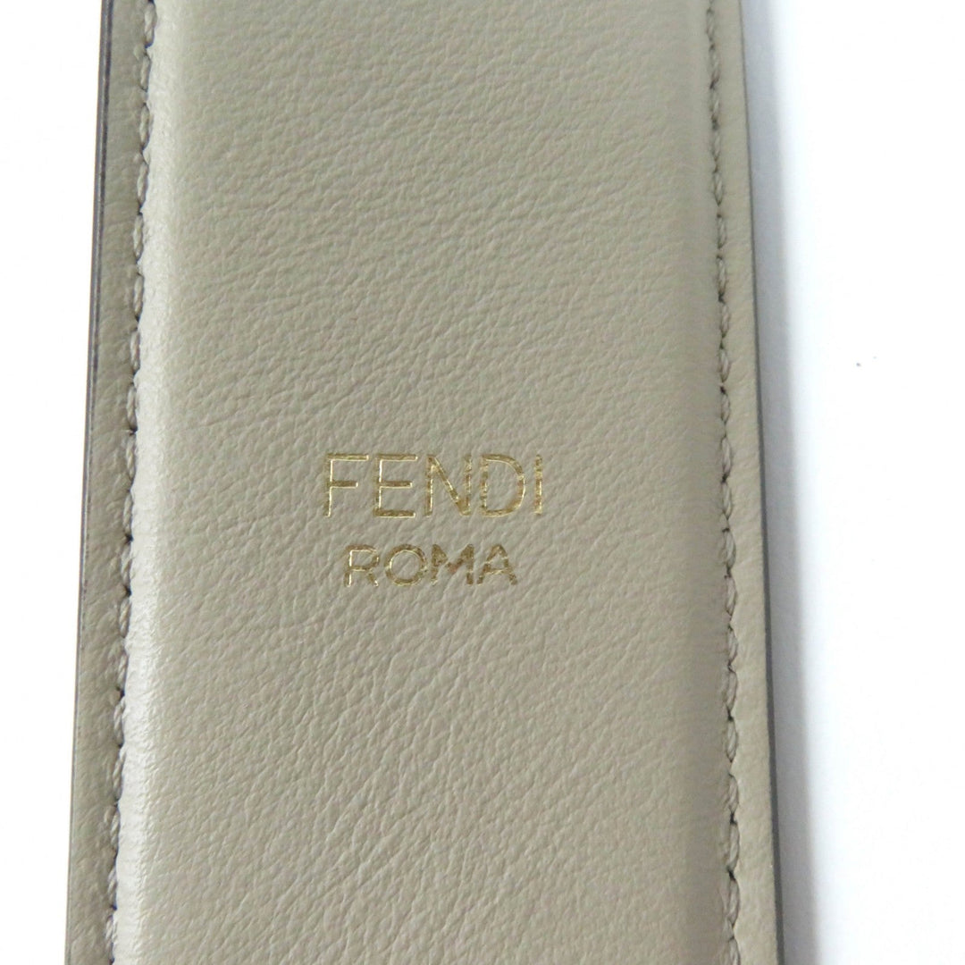 FENDI Shoulder strap Main: Leather beige Women Used Authentic