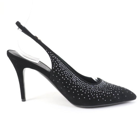 HERMES pumps Main: Suede leather black Strath 90Festive Festive 90 Women 37 Used Authentic