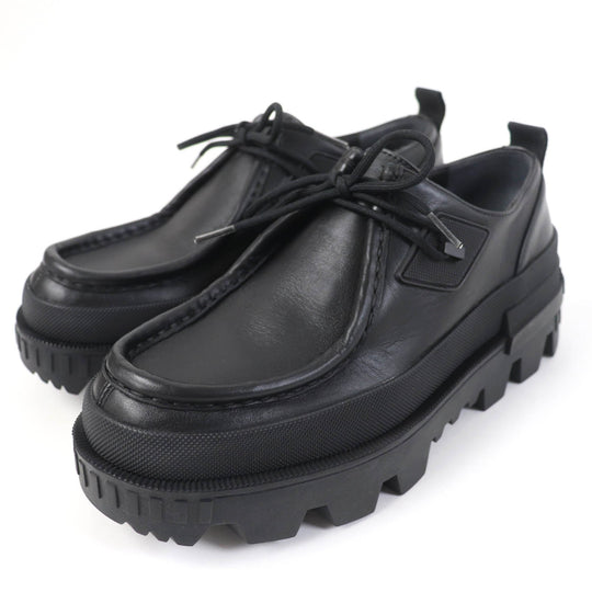 MONCLER Leather shoes Main: Leather black MON WALLABEE Women 37 Used Authentic