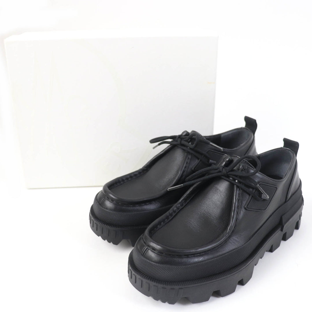 MONCLER Leather shoes Main: Leather black MON WALLABEE Women 37 Used Authentic