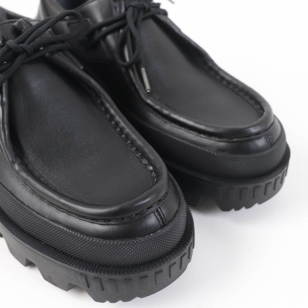 MONCLER Leather shoes Main: Leather black MON WALLABEE Women 37 Used Authentic