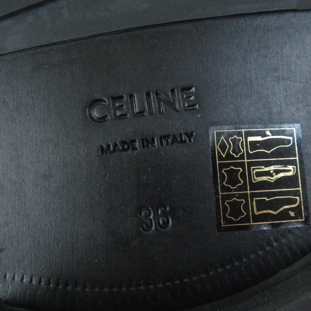 CELINE short boots RA01 Main: Leather black Women 36 Used Authentic