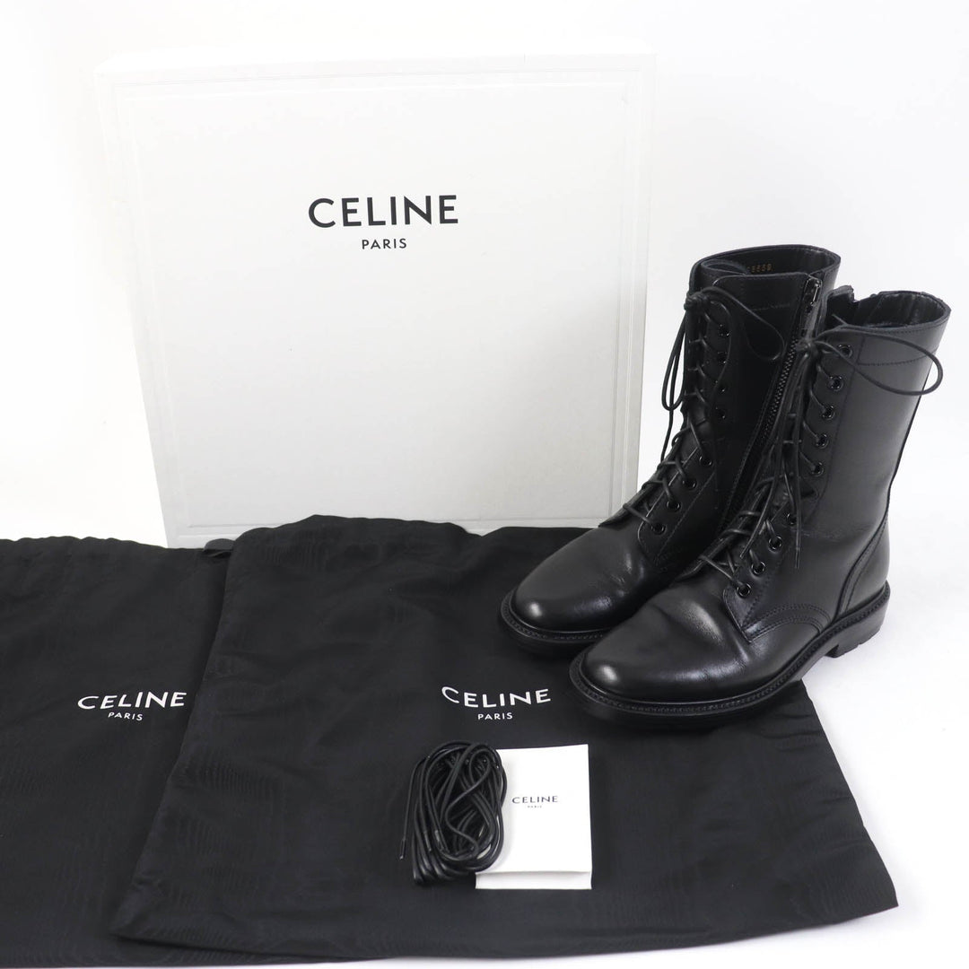 CELINE short boots RA01 Main: Leather black Women 36 Used Authentic