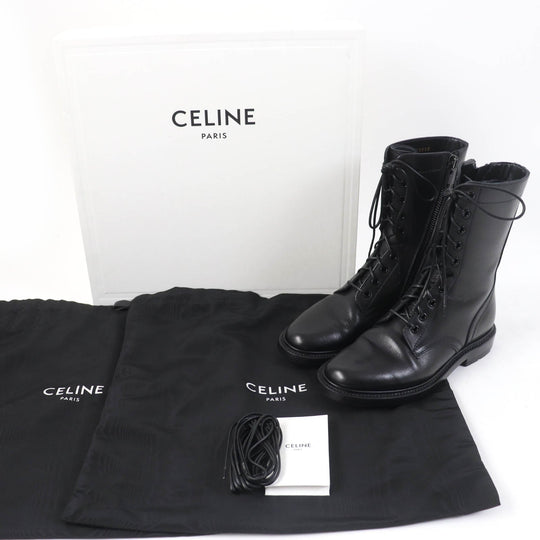 CELINE short boots RA01 Main: Leather black Women 36 Used Authentic