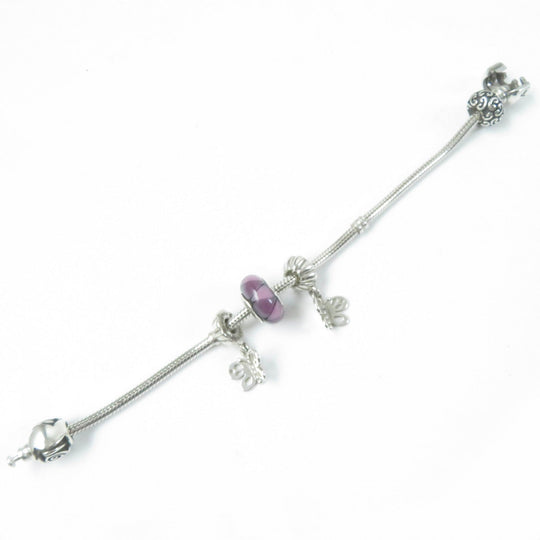 PANDORA bracelet Main�FSV925 Silver Women Used Authentic
