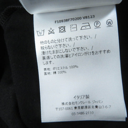 MONCLER Cut Main: 100% polyester, Lining: 100% cotton black Women S Used Authentic