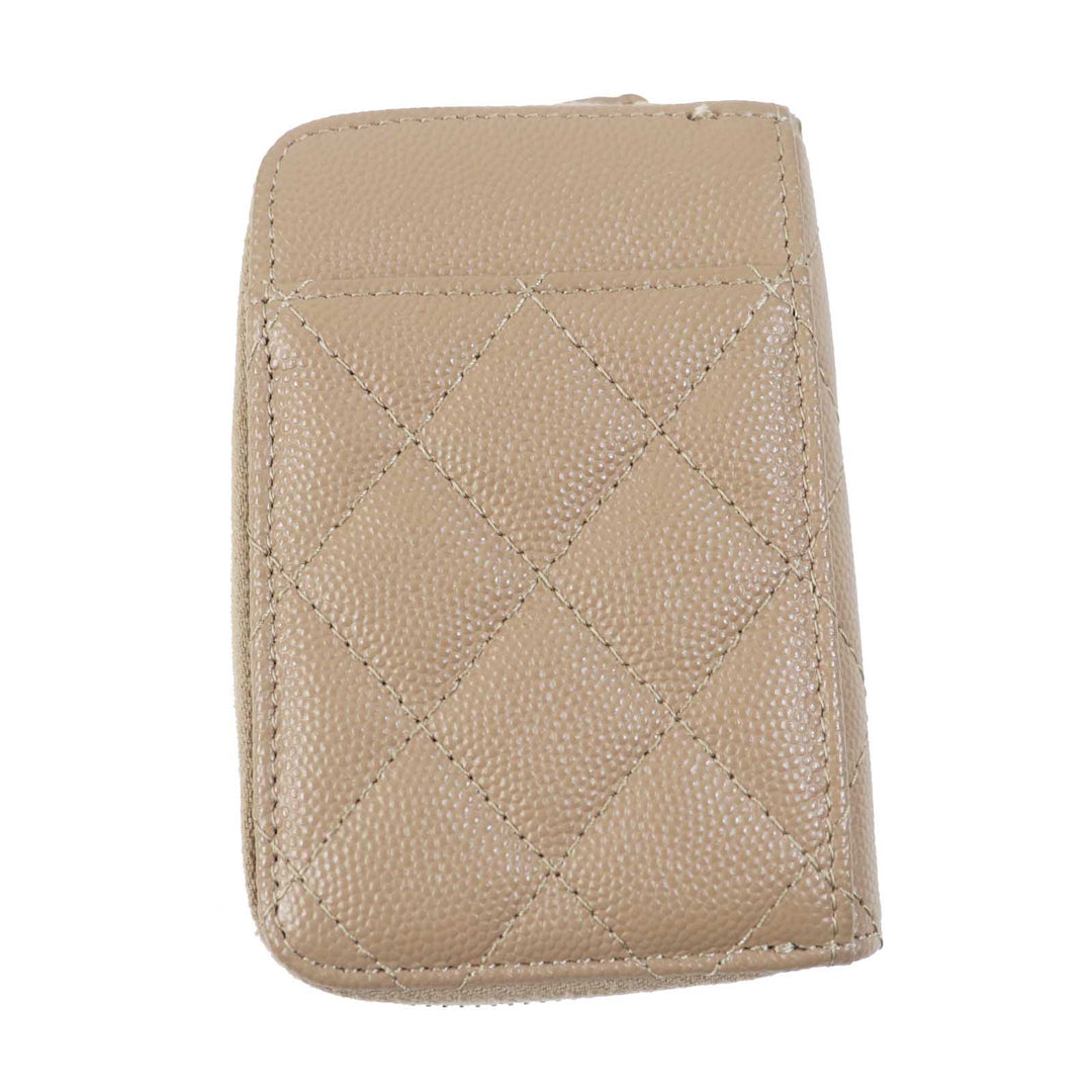 CHANEL Coin case AP1650 Main: Caviar skin beige Timeless classic Women Used Authentic