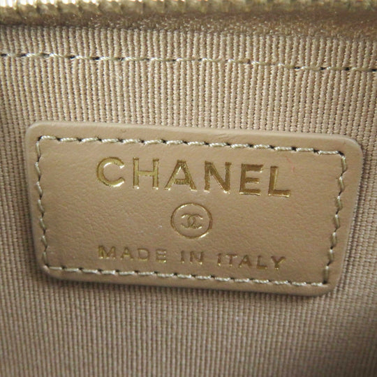 CHANEL Coin case AP1650 Main: Caviar skin beige Timeless classic Women Used Authentic