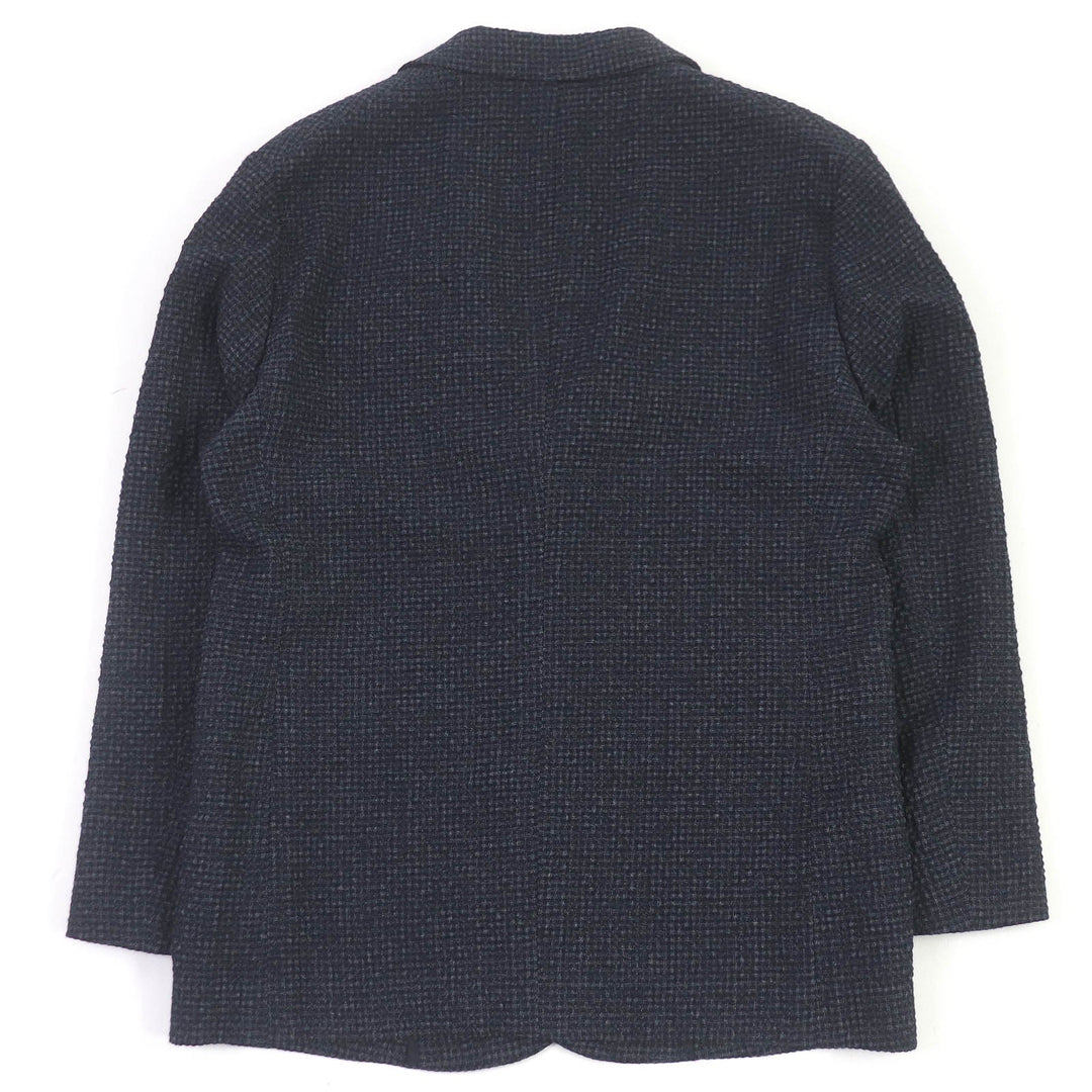 EMPORIO ARMANI blazer Outer: 98% wool, Outer: 2% elastane (polyurethane), Lining: 68% acetate, Lining: 32% polyester Navy mens 50 Used Authentic