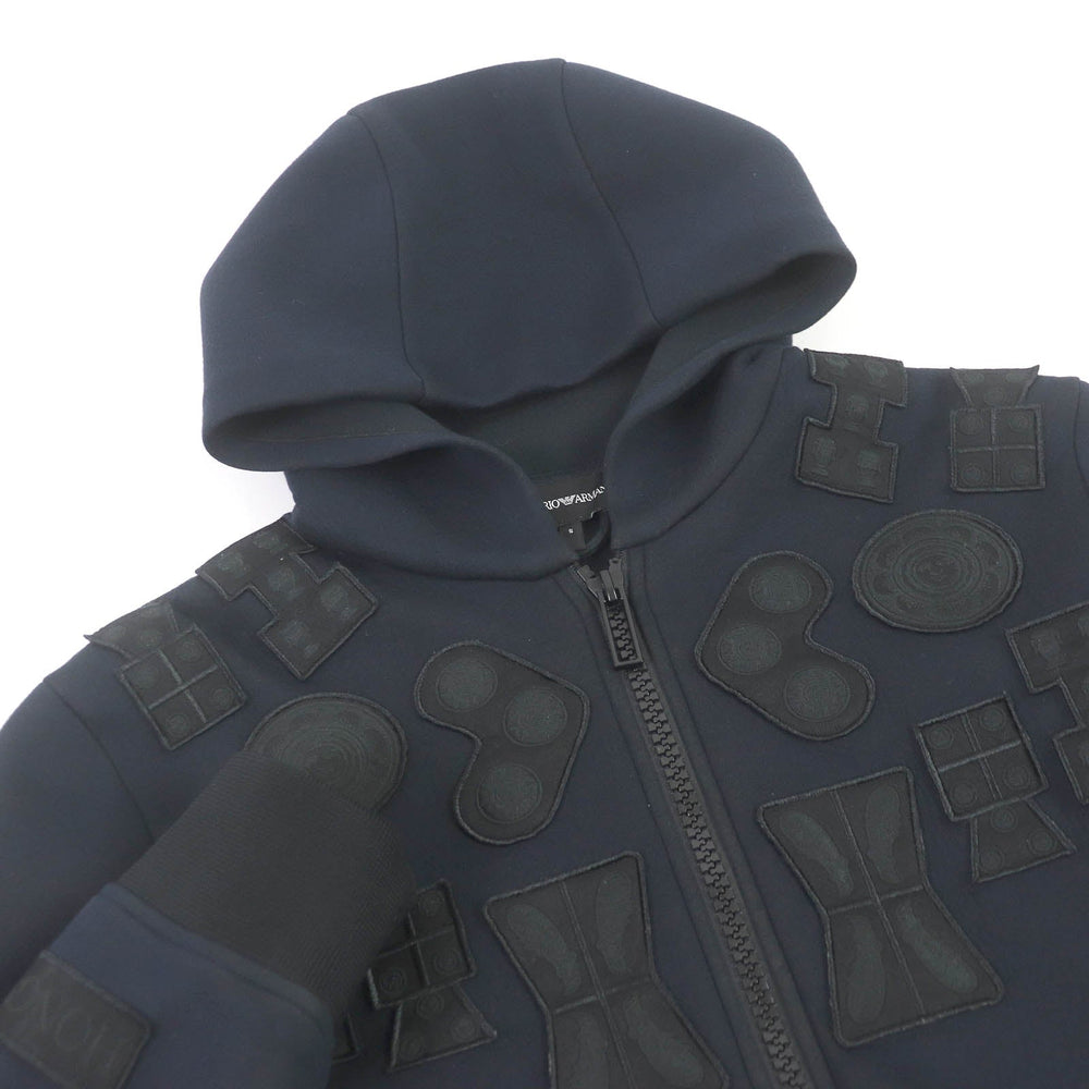 EMPORIO ARMANI Hoodie Main: 100% modal, part: 100% polyester Navy mens S Used Authentic