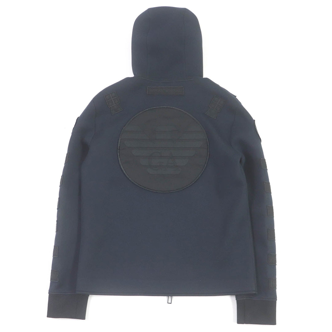 EMPORIO ARMANI Hoodie Main: 100% modal, part: 100% polyester Navy mens S Used Authentic