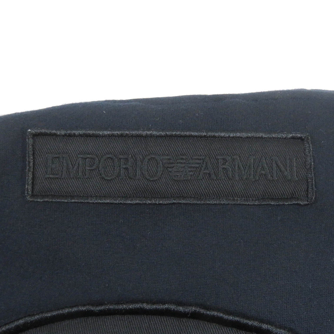 EMPORIO ARMANI Hoodie Main: 100% modal, part: 100% polyester Navy mens S Used Authentic