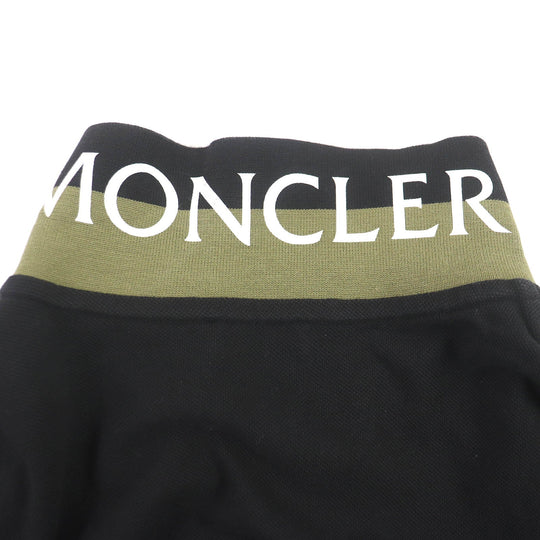 MONCLER Short sleeve polo shirt Main: 100% cotton black MAGLIA POLO MAICA CORTA mens 3XL Used Authentic