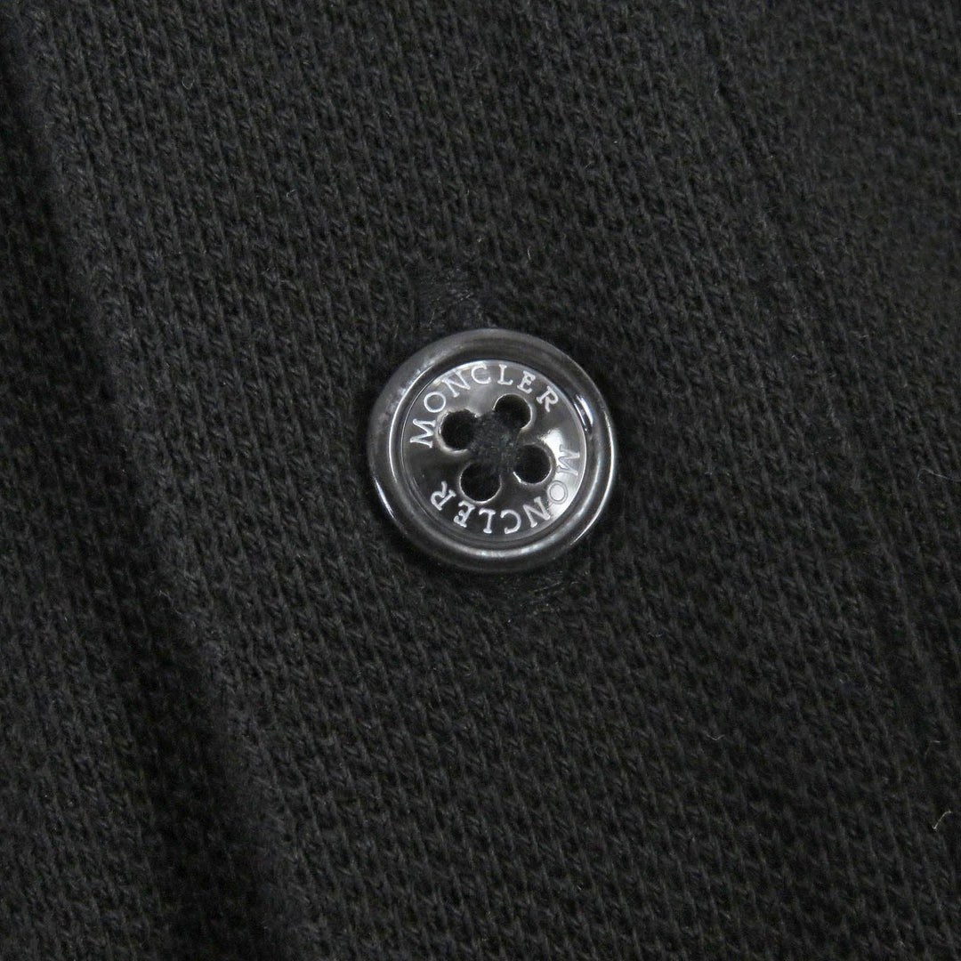 MONCLER Short sleeve polo shirt Main: 100% cotton black MAGLIA POLO MAICA CORTA mens 3XL Used Authentic