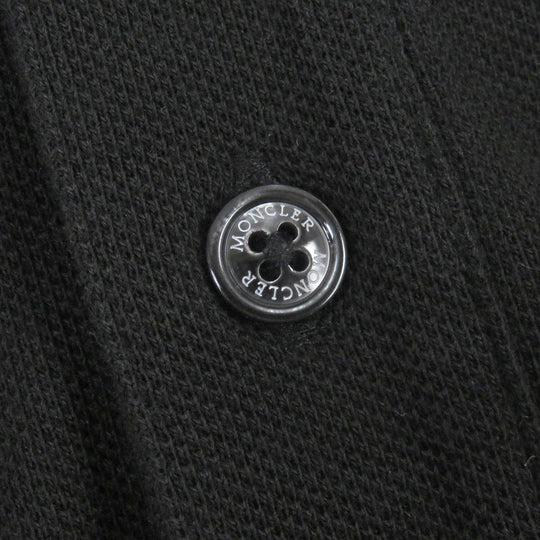 MONCLER Short sleeve polo shirt Main: 100% cotton black MAGLIA POLO MAICA CORTA mens 3XL Used Authentic