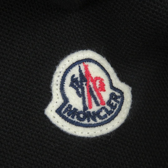 MONCLER Short sleeve polo shirt Main: 100% cotton black MAGLIA POLO MAICA CORTA mens 3XL Used Authentic