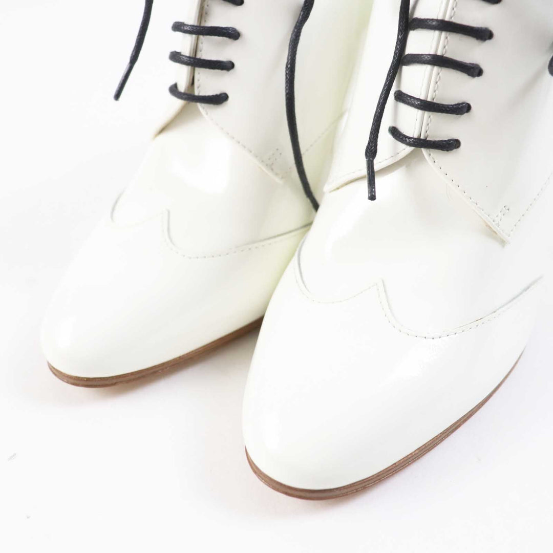 CHANEL Booties 17A G33057 Main: Patent leather white Women 36 Used Authentic