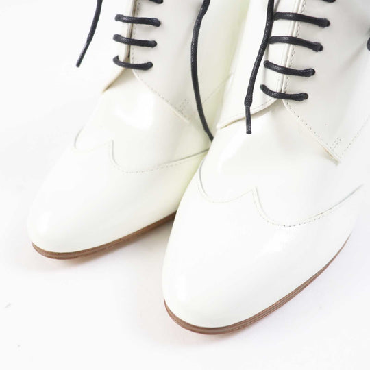 CHANEL Booties 17A G33057 Main: Patent leather white Women 36 Used Authentic