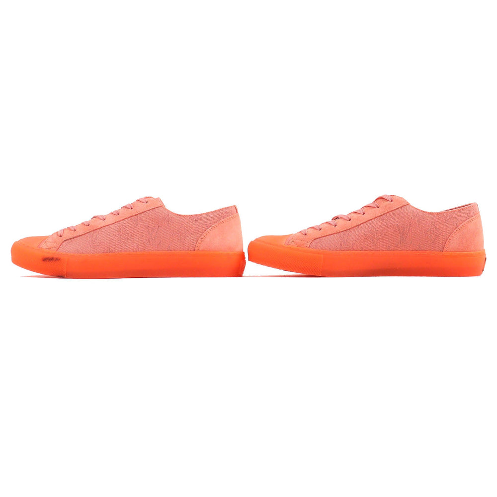 LOUIS VUITTON Low cut sneakers Main: Canvas, Part: Suede leather, Part: Rubber Orange Tattoo line mens 7 Used Authentic