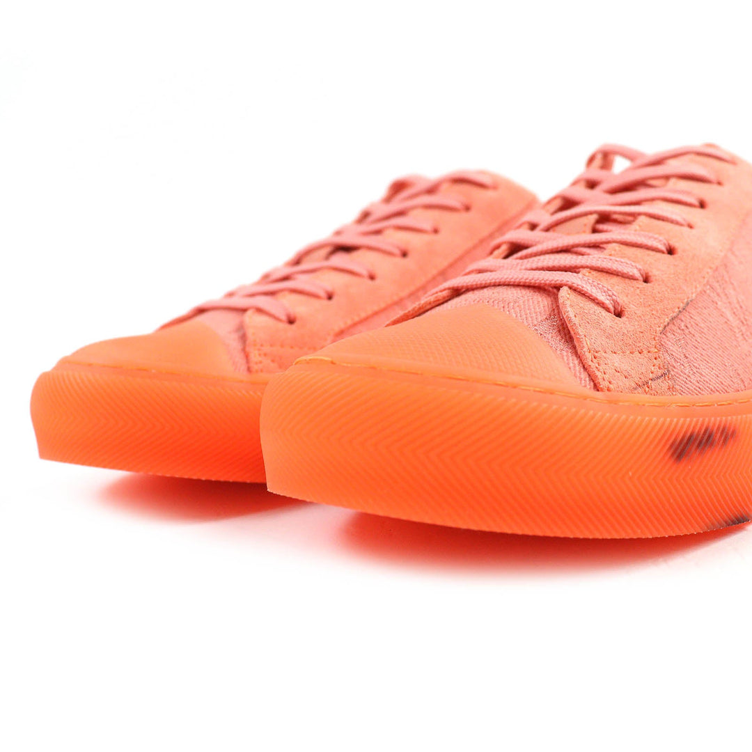 LOUIS VUITTON Low cut sneakers Main: Canvas, Part: Suede leather, Part: Rubber Orange Tattoo line mens 7 Used Authentic