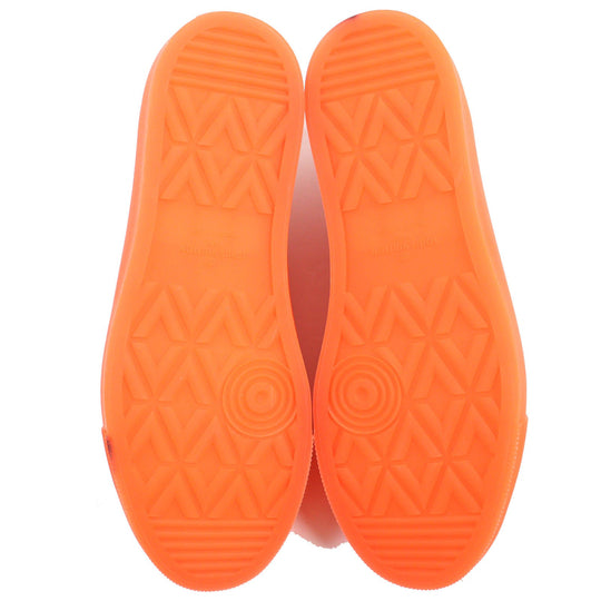 LOUIS VUITTON Low cut sneakers Main: Canvas, Part: Suede leather, Part: Rubber Orange Tattoo line mens 7 Used Authentic