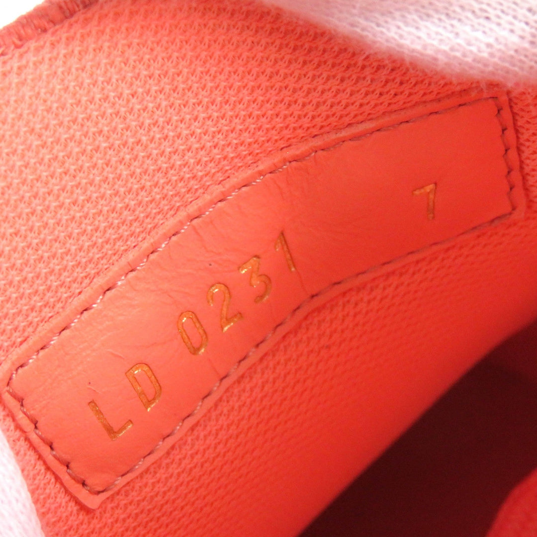 LOUIS VUITTON Low cut sneakers Main: Canvas, Part: Suede leather, Part: Rubber Orange Tattoo line mens 7 Used Authentic